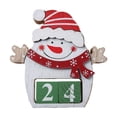 thumbnail image 1 of Adornos de calendario tridimensionales Calendario navideño creativo para mesa Monigote de nieve, 1 of 8