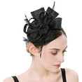 thumbnail image 4 of Visland Women Fascinator Hat, Faux Feather Bow Mini Fashion Headwear for Wedding Church Tea Party Banquet, 4 of 8