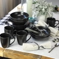 thumbnail image 1 of Euro ceramica Euro Essential collection Ensemble de Vaisselle 16 Pcs, Service pour 4, Noir Semi-Mat Uni, 1 of 4