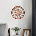 thumbnail image 3 of stanreset 11 inch Retro Wall Clock Decorative Non Ticking for Office Home Copper, 3 of 9