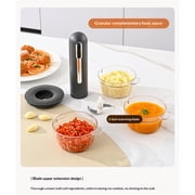 Electric Mini Food Processor, 4-Cup Portable USB Small Food Processor, Garlic Mincer, for Dicing, Mincing, and Puree, Black