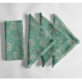 thumbnail image 1 of Vargottam Green Leaves Print Cotton Muslin Napkins - Set of 12, 20-Inch, Luxurious Soft Cloth Napkins for Dining & Events, Absorbent, Washable & Tableware, 1 of 7