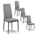 thumbnail image 1 of Juego de 4 Sillas de Comedor HOMEMAKE FURNITURE Gris Minimalista Moderno, 1 of 6