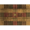 thumbnail image 1 of Ahgly Company Indoor Rectangle Checkered Brown Modern Area Rugs, 2' x 5', 1 of 4