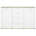 thumbnail image 6 of Charmma Sideboard White and Sonoma Oak 47.2"x14"x29.5" Chipboard, 6 of 9