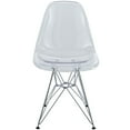 thumbnail image 3 of Modway Paris Dining Side Chair in Clear, 3 of 4
