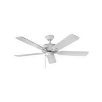52 inch 5 Blade Ceiling Fan-Chalk White Finish Bailey Street Home 81-Bel-4466569