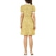 thumbnail image 3 of Vestido de verano floral con volantes y cuello atado para mujer INSPIRE CHIC, amarillo, XS, 3 of 5