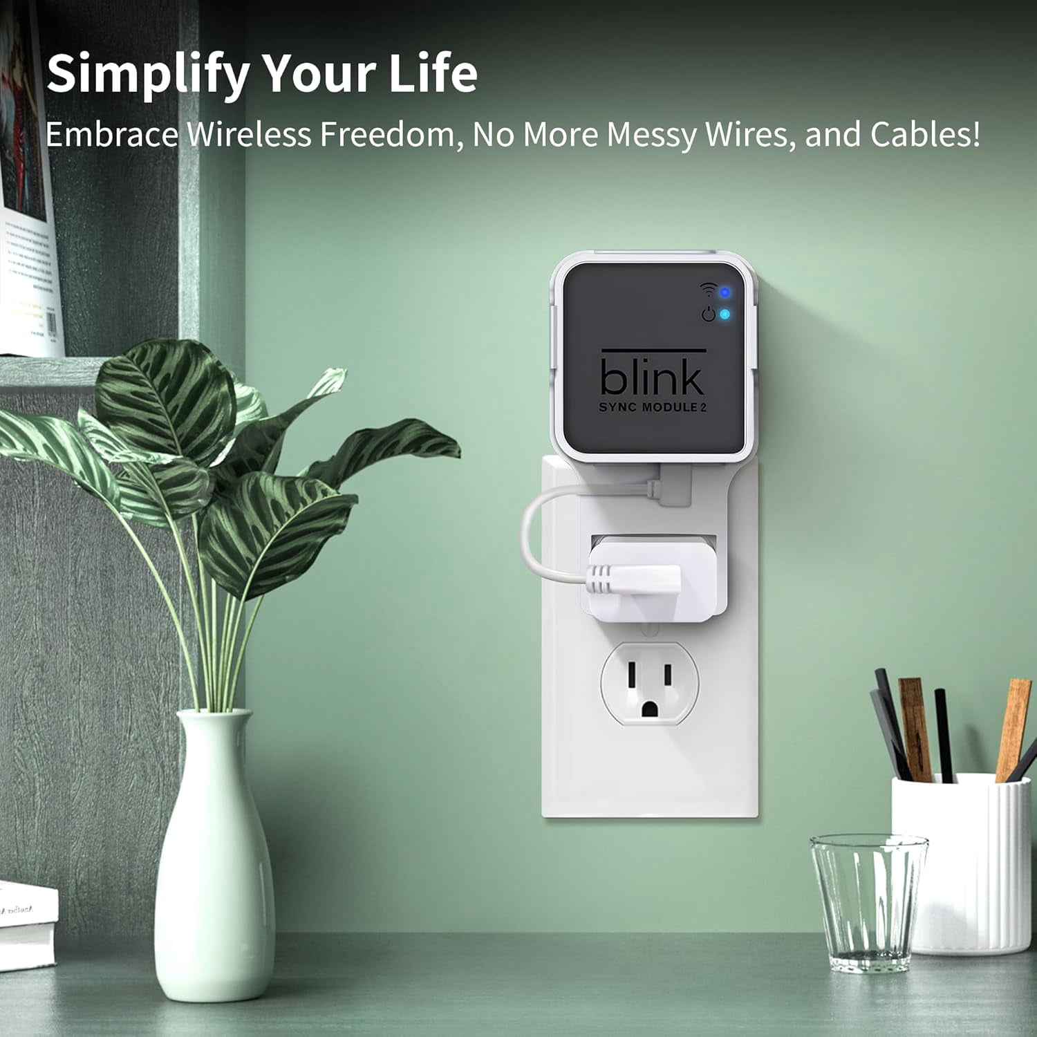 Cync Outlet No Drill Outlet Mount Bracket Wall Mount For Blink Sync Module Core ...