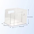 thumbnail image 3 of Clear Acrylic File Holder, Vertical Desktop Organizer for Letter Size Papers Folders Magazines, Transparent Mail Sorter Rack, Multi-Purpose Document Storage for Home Office Classroom, 3 of 8