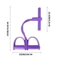 thumbnail image 2 of DAMAI 21 Fitness Resistance Bands-4 Tube Pedal Ankle Puller,2025 Upgrade Sit up Leg Stretch Rope Exercise Bands with Handles,Tension Rope for Abdomen/Waist/Arm/Leg Stretching Slimming Training, 2 of 8