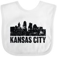 thumbnail image 3 of Inktastic Kansas City Skyline Grunge Boys or Girls Baby Bib, 3 of 4