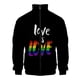 thumbnail image 3 of Chaqueta con cremallera y estampado 3D de arcoíris LGBT para hombres y mujeres, chaqueta holgada de manga larga con estampado del Día del Orgullo Gay, chaqueta con personalidad, top de calle, 3 of 5