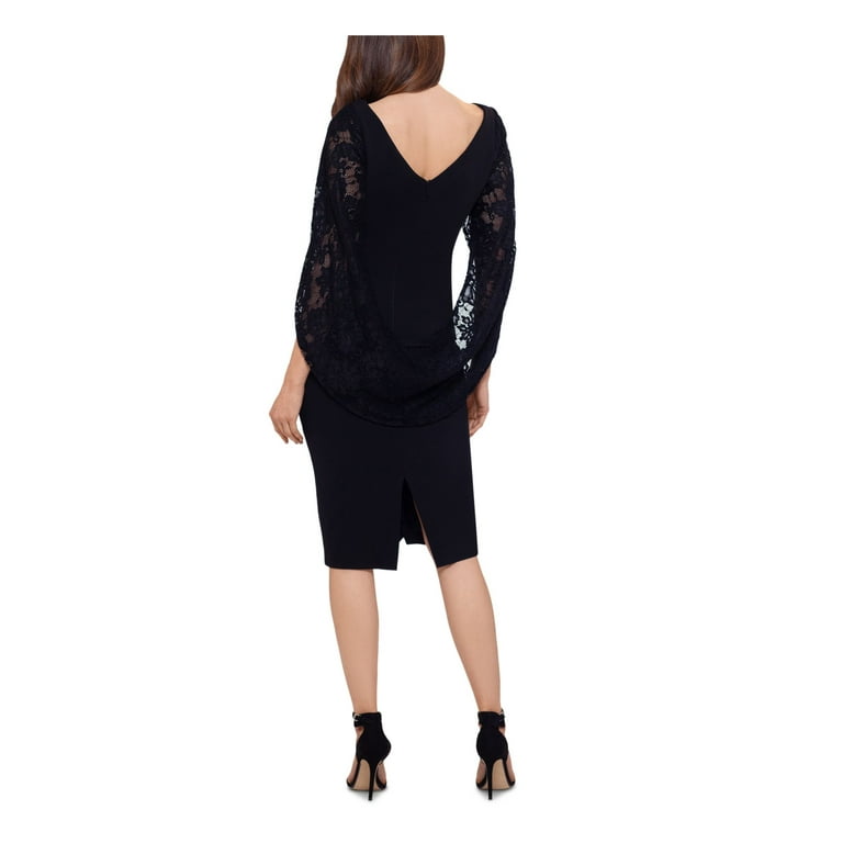 Betsy & adam ruched lace cheap sheath dress