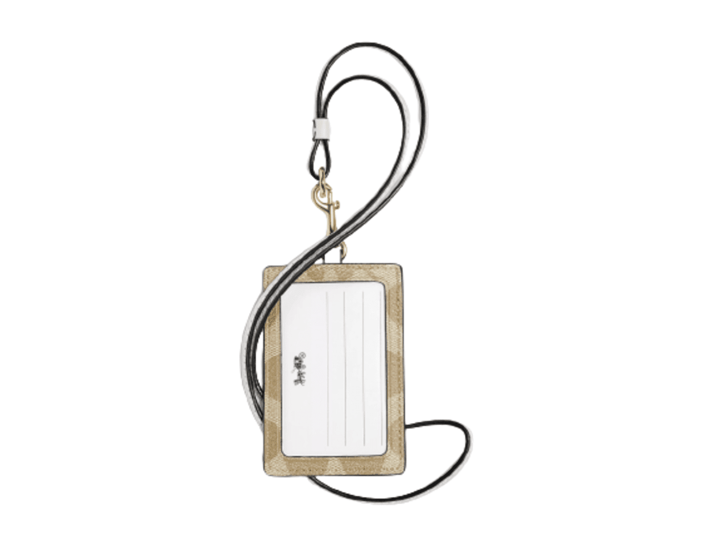 Coach Women's ID Lanyard Card Case In Signature Canvas Leather