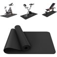 thumbnail image 3 of Alfombrilla para cinta de correr, alfombrilla para equipo de fitness, alfombrilla protectora resistente para bicicleta estática, equipo de fitness, 183 x 61 x 0,6 cm, color negro, 3 of 4