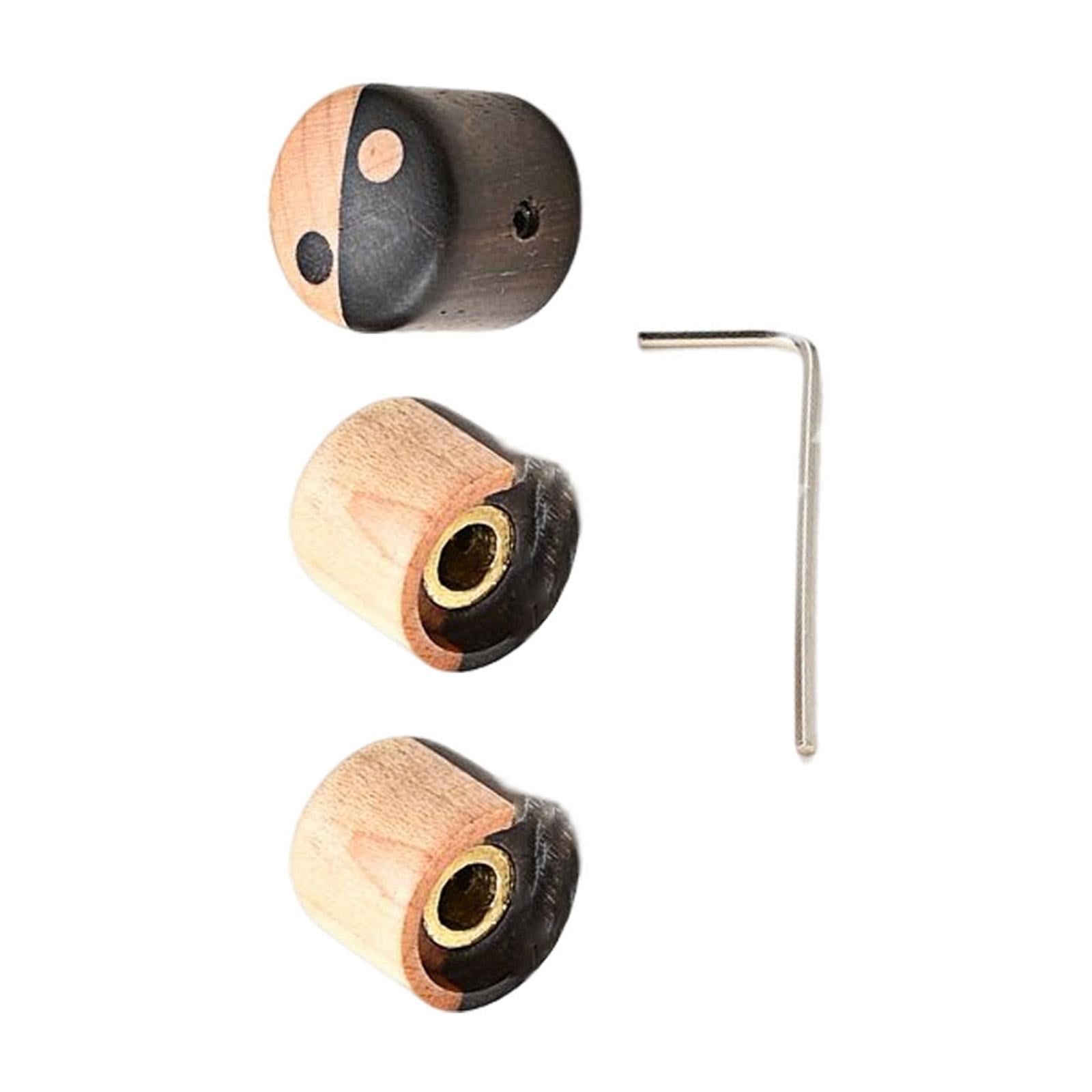 LeeQinersw #3x Wooden Bass Speed Controls with Screwdriver Volume Timbre Knobs for everyday A