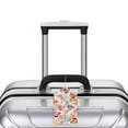 thumbnail image 5 of Disketp Luggage Tag for Suitcase,Butterflies and Roses Leather Baggage Tag with Stainless Steel Loop Privacy Cover for Women Men Girls, 5 of 5