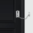 thumbnail image 1 of Mobutofu Door Chain Lock 1Pcs Silver Stainless Steel for Home Security Child Safety Pet Safety Minimalist Design, 1 of 8