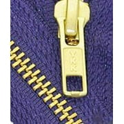 19" Medium Weight Jacket Zipper YKK #5 Brass ~ Separating ~ 866 Deep Purple (1 Zipper/pack)
