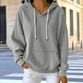 thumbnail image 7 of Qiggri Womens Striped Hooded Sweatshirt,Soft Casual Long Sleeve Pullover,Oversized Hoodie with Pocket for Daily Wear, 7 of 7