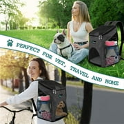 PetAmi Cat Backpack Carrier, Airline Approved Pet Carrier Backpack for Small Dogs and Large Cats, Soft Sided Collapsible Ventilated with Sherpa Bed for Hiking Travel, Max 18 lbs, Heather Charcoal