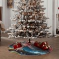 thumbnail image 5 of Salouo Bubbles Axolotl Fantasy Christmas Tree Skirt 48" Farmhouse Christmas Decorations Snowman Xmas Tree Skirt Tree Mat for Holiday Party Decor, 5 of 8