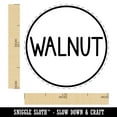thumbnail image 2 of Walnut Flavor Scent Rounded Text Self-Inking Rubber Stamp Ink Stamper - Blue Ink - Medium 1 Inch, 2 of 7