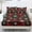 Christma Plaid Candy Cane, variant on Bulopur Gingerbread Man 3 Pieces Bed Sheet Set Easy Care Washable Bottom Bedsheet Non‑Slip Design Holiday Gift for Family Friends