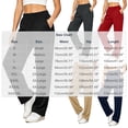thumbnail image 2 of Vivianyo HD Women's Pluse Size Smooth Knit Straight Trousers, Womens Fall Elastic Pull On Waist Full Length Casual Bottoms with Side Pockets, Women's Beige, Sizes S-5XL, 2 of 8