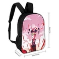 thumbnail image 2 of Helluva Boss Moxxie Backpacks Basic Shoulder Daypack Bookbag Satchel Knapsack Rucksack-XTYD1699, 2 of 2