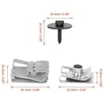 thumbnail image 2 of Geelife 24pcs Engine Undertray Clips Screws Under Cover Rivets for Mercedes-Benz E-Class, 2 of 8