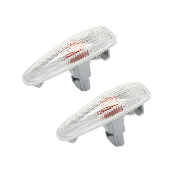 KarParts360 For Mitsubishi Outlander 2011-2020 Side Marker Light Assembly Driver And Passenger Side | Pair | CAPA | With Bulbs | Replacement For MI2570103 | 8351A039