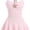 Pink, variant on Women's Shell Strap Dress Sleeveless Layered Ruffle Summer Vacation Beach Skirt