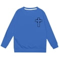 thumbnail image 4 of Girls' Fashion Letter Printed Hooded Printed Sweatshirt Casual Loose Sweatshirt, 4 of 5