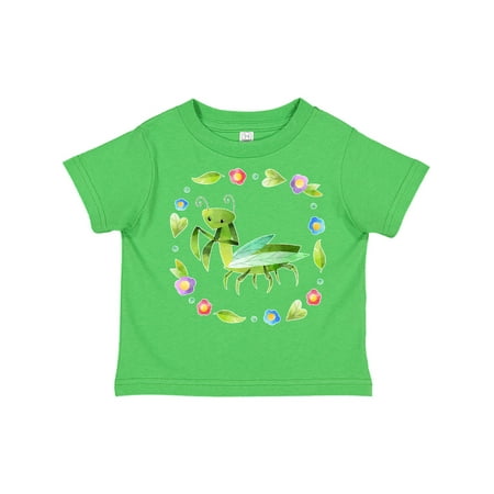 

Inktastic Praying Mantis with Flowers and Leaves Gift Toddler Boy or Toddler Girl T-Shirt