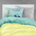 thumbnail image 2 of Swedish Lapphund Christmas Fabric Standard Pillowcase, 2 of 2