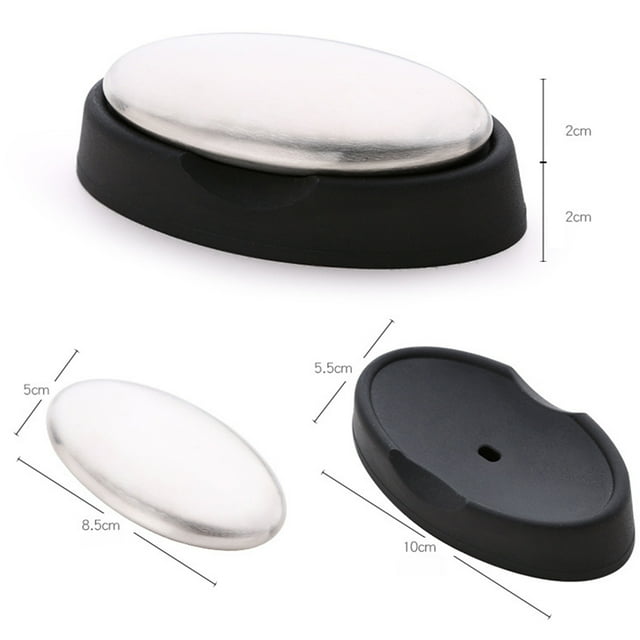 Savon en Acier Inoxydable Éliminant les Odeurs Forme Ovale Savon de Chef Éliminant les Mains