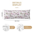 thumbnail image 2 of KLL Ultra Soft Microfiber Body Pillow Cover/Pillowcases 20"x54" with Hidden Zipper Closure-Orchids Flowers, 2 of 5