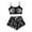 Black5, variant on CONFREE Womens Halloween Pajamas Sleeveless Funny Skeleton Sleepwear Tank Tops Shorts Hallowmas Pjs Set Lovely Nightwear