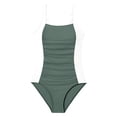 thumbnail image 5 of Ymyiu Girls Swimsuits Toddler Baby Girl Swimsuit Infant Bathing Suits Summer Beach Swim Suit Newborn One Piece Swimwear for Girls Size 9-10 Years (Dark Green,9-10 Years), 5 of 6