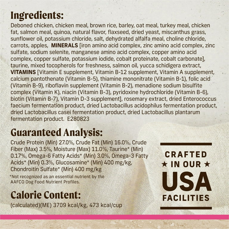 Merrick Healthy Grains Small Breed Dry Dog Food for Adults Chicken Brown Rice Formula 4 lb Bag