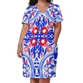 thumbnail image 2 of Azulejos portugueses Preciosos Patrs. Vestido con bolsos para mujer, ropa elegante para fiestas., 2 of 6