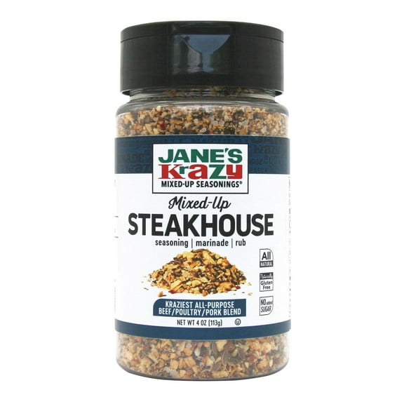 Jane's Krazy Seasonings Mixed-Up Steakhouse Seasoning, 4 Ounce