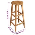 thumbnail image 5 of vidaXL Bar Table and Stool Set 7 Pieces Solid Acacia Wood, 5 of 5