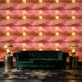 thumbnail image 3 of Boho Peel and Stick Wallpaper Ethereal Pink Sky Golden Cloud Line Twinkling Stars Wall Mural 23.6in x 9.8ft Self Adhesive Removable Wall Paper Contact Paper for Nursery Bedroom Cabinets, 3 of 8