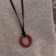 thumbnail image 4 of Multipurpose Leather Cord Necklace With Silver Rings for Daily Commute and Casual Event Stylish Outfits Daily Use Silver, 4 of 4