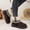 Coffee, variant on Women's Winter Boots Faux Fur Lined Ankle Snow Boots Heart Buckle Strap Suede Platform Sizes 38