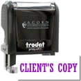 thumbnail image 1 of Self-Inking Clients Copy Stamp, Trodat Printy 4911, Press and Print Stamping, Impression Size 5/8" x 1-1/2", Up to 10,000 Impressions - Purple Ink, 1 of 10