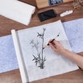 thumbnail image 3 of 10 Pcs Washi Paper Rice Paper 56.7x15 inch Natural Decoupage Tissue Paper Natural Fiber Rice Paper for Writing Painting Decorative Paper Card Making, 3 of 7